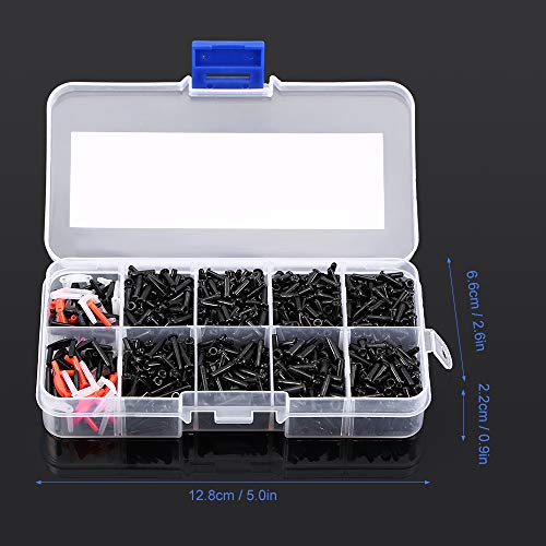 Andoer 1 caixa de raquete de badminton raquete ilhós ilhós acessórios para protetores de corda