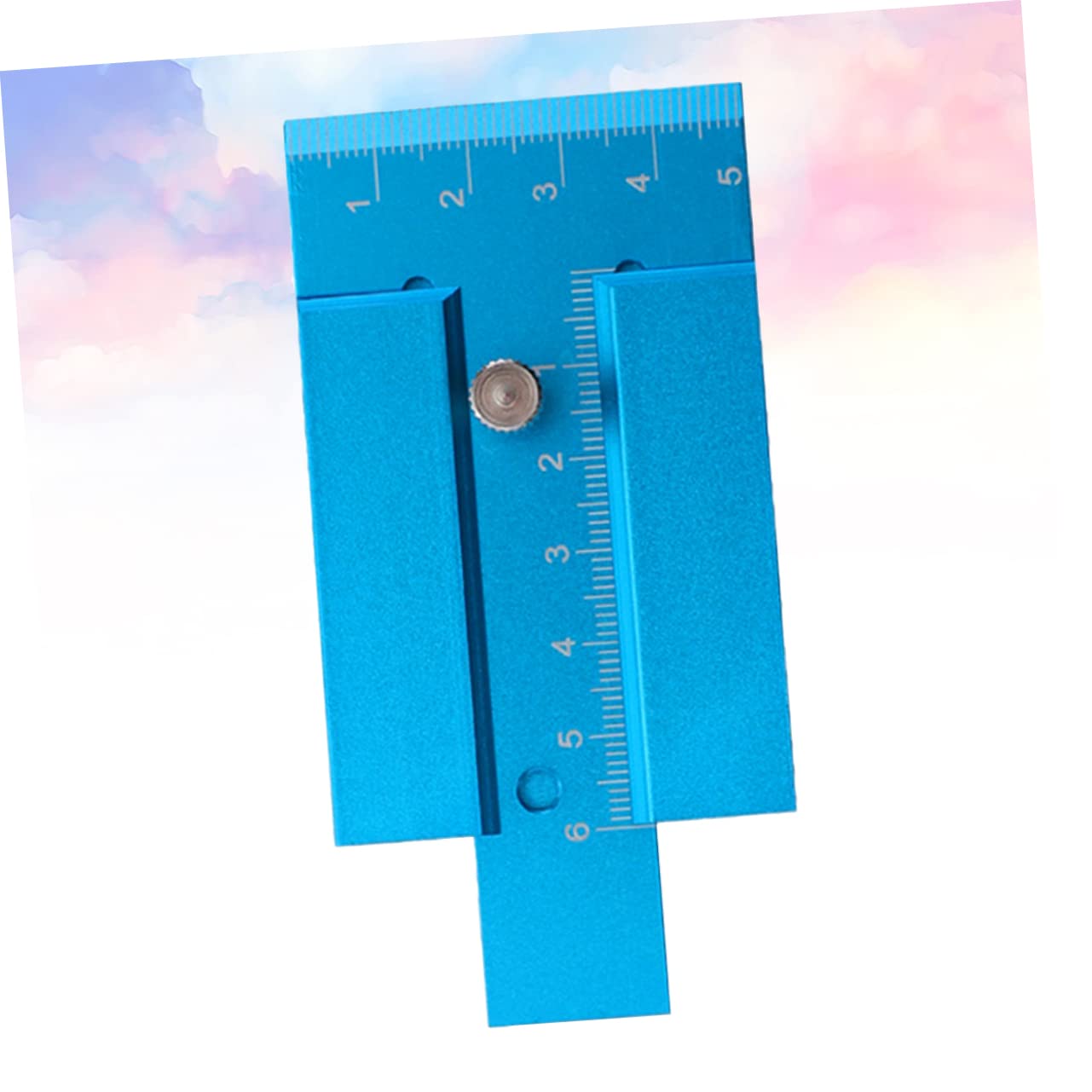 NUOBESTY 3 pcs Woodworking Height Gauge Aluminium Alloy Carpenter Measuring Tool Metric Ruler for Accurate Height Measurement Lightweight and Portable for Trimming Machine Use