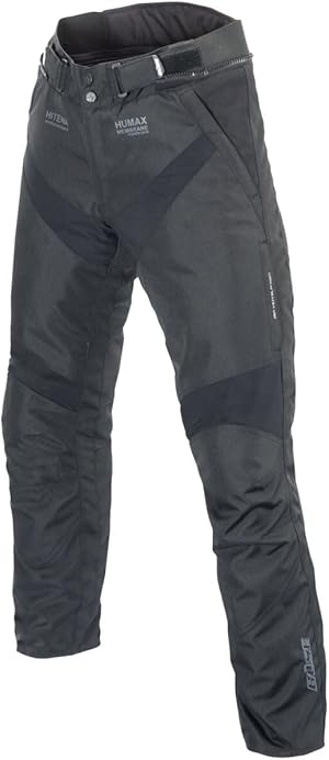 Motorradhose / Textilhose schwarz für Herren.  Atmungsaktive, wasser- und winddichte Tourenhose