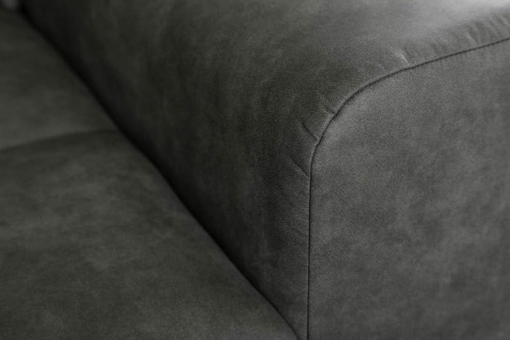 Riess Ambiente Extravagantes XXL Sofa ELEGANCIA 285cm grau inkl. Kissen Bigsofa Große Polstercouch Wohnlandschaft