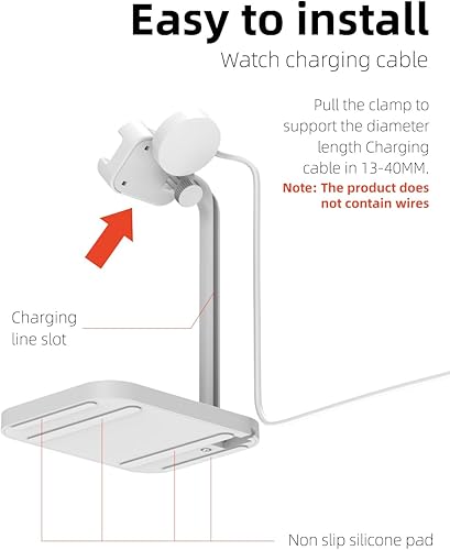 Miniatura 5 de Base de carga universal para reloj inteligente para AppleGoogleHuaweiGarminPixelDieselFossilFitbitSkagenMichaelSamsung Galaxy Watch Soporte de