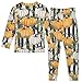 SPRIPORT Fall Pumpkin Soft Comfy Pajama Set 2 Piece Pjs Set Long Sleeve Top and Pants Cotton Sleepwear 3T Multicolor