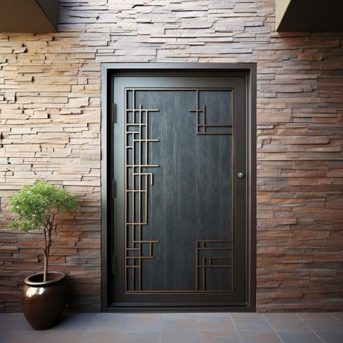 Goldenwarm 12 Pack Interior and Exterior Door Hinges - Matte Black, 4 Inch x 4 Inch With 5/8" Radius Corners by Goldenwarm - Image 7