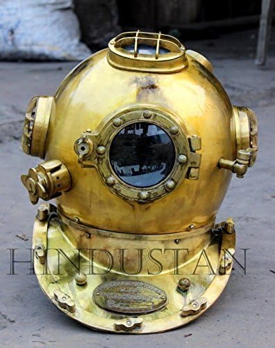 U.S Navy Divers Helmet Solid Steel Full Size
