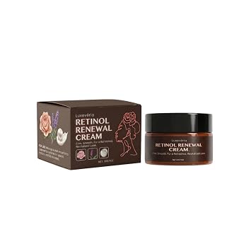 Retinol Renewal Cream 30g Face & Neck Moisturizer with Retinol, Vitamin C & Peptide, Velvety Fast-Absorbing Cream for Smoother, Firmer-Looking Skin 1