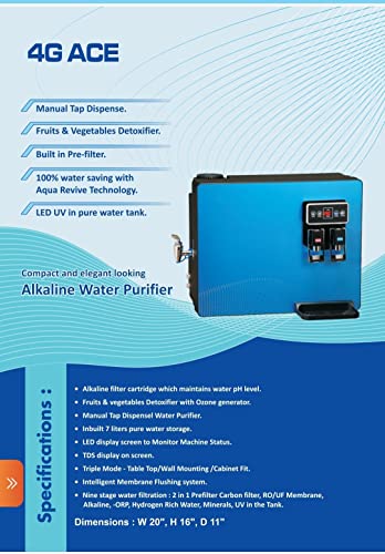Image of Enpure Wave Hot & Cold Alkaline Water Purifier 4G Ace Red Color