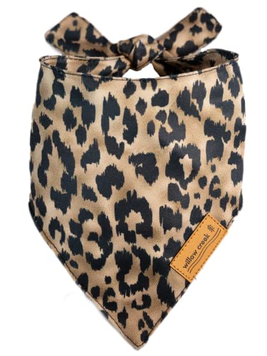 Willow Creek Pet Apparel Bandana Scarf For Dogs & Puppies | Animal Print 2 Pack | Dual Layered Durable Fabric |Cute & Modern| All Breeds | Boy & Girl | Adjustable Small, Large, & X-Large (Large) #TOP4