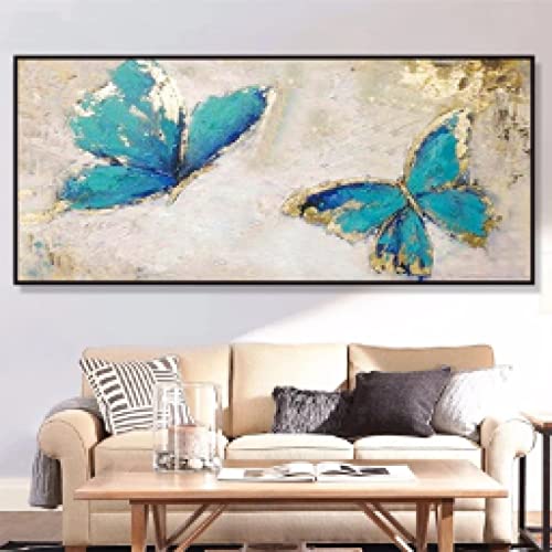 Affiches et gravures paysage papillon fleurs pour grand mur de salon