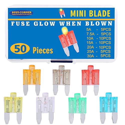 Mini fusibles para caravanas y barcos kit de sustitución rápida BUSY-CORNER de 5A-30A 2