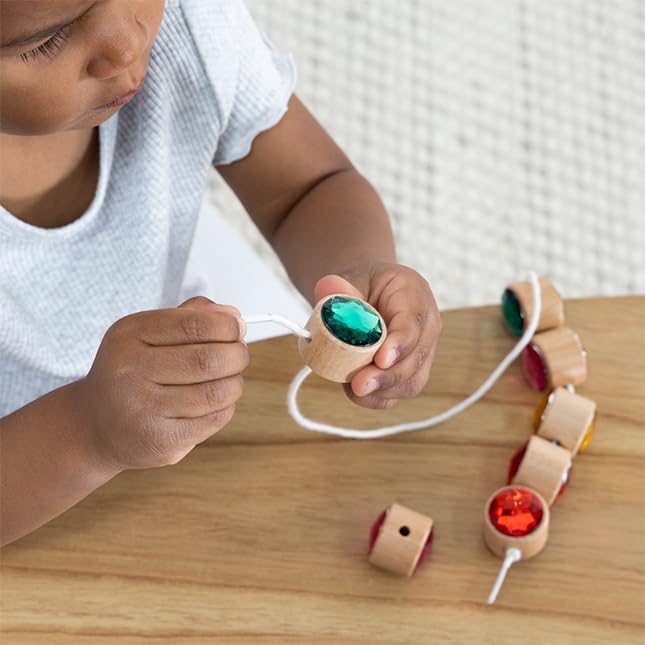 Fat Brain Toys Lacing Gems Early Learning Toys for Ages 3 to 6