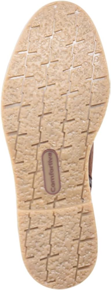 Comfortiva Women's Rebeca Italian Suede Slip-Resistant Ankle Boots with Side Zipper, Rich Brown, 7 Medium