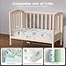 IOCCLH Baby Crib Sheets 2 Pack for Boys and Girls Fit for Standard Crib Toddler Mattress Breathable Soft Microfiber Baby Sheet 28x52x8 in (Dumbo & Green)