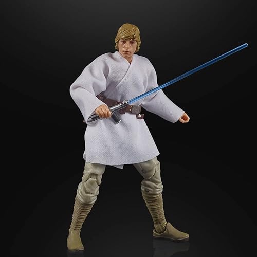 Miniatura 3 de Star Wars Lucas Film - Figura de acción de 50 aniversario de la serie negra "Power of the Force" 6 de Luke Skywalker