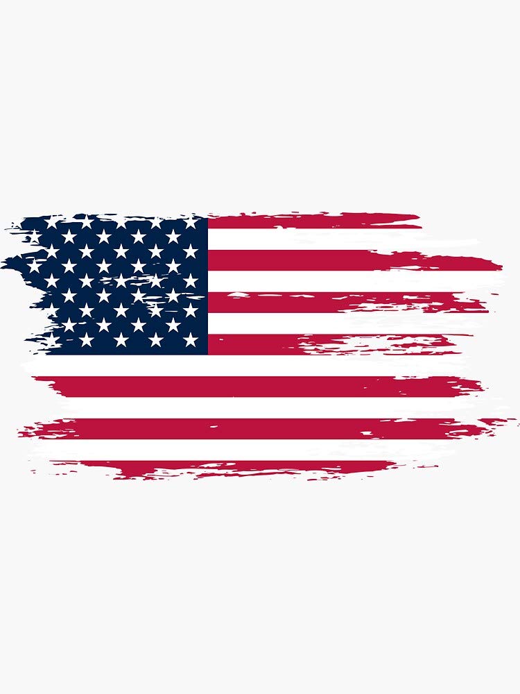 decals Vintage Distressed American Flag Stickers - Waterproof Decal Stickers for Hydroflask Water Bottles, Laptops, Skateboards & More
