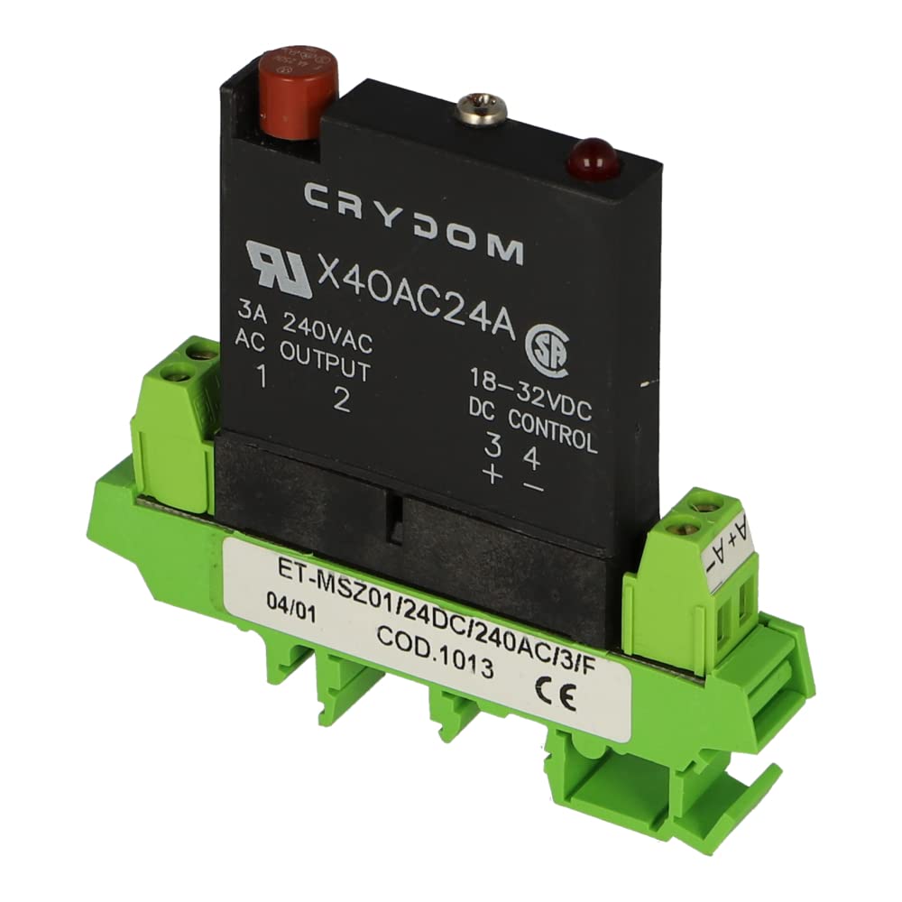 ETMSZ0124240F | EUROTEK Single Way Screw Terminal Solid State Interface Module with Plug-in ELEMENT24VDC Input 20-24