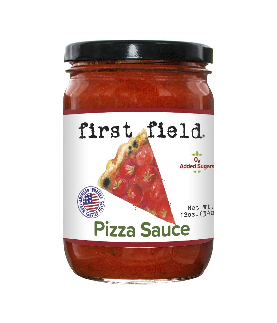 First Field Pizza Sauce 12 oz 100% Jersey Fresh Tomatoes by the NJDA Pack of 2