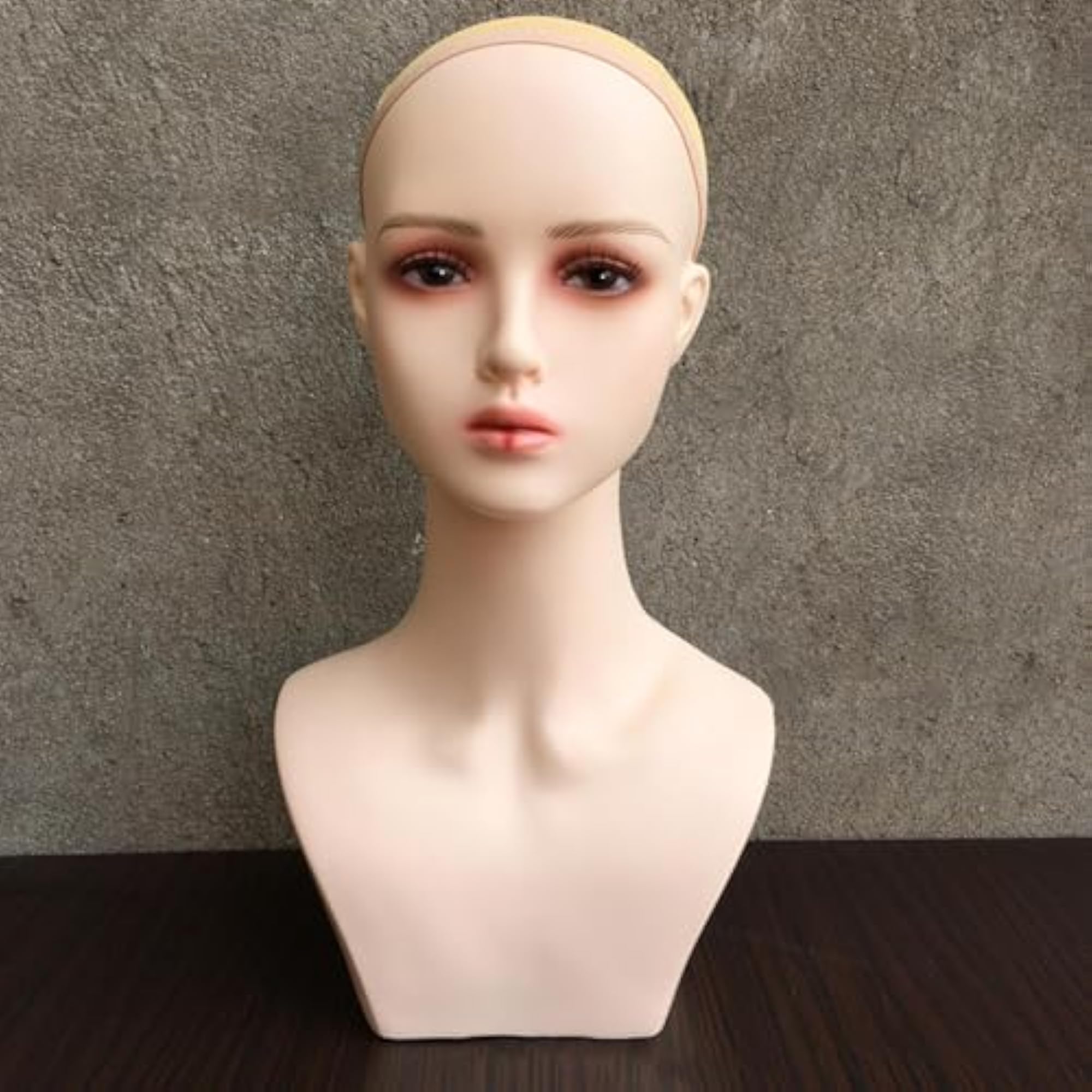 Female Mannequin Head for Displaying Hairpieces and Wigs