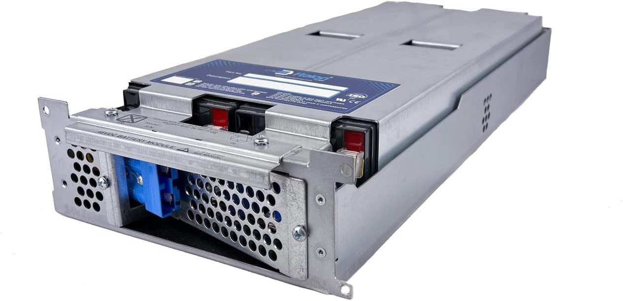 Raion Power Compatible RBC43 High Rate Replacement Battery Cartridge APC SMT2200RM2U, SMT2200RM2UC, SMT2200RM2UNC, SMT3000RM2U, SMT3000RM2UC, SUA2200RM2U, SUA3000RM2U, SUM1500RMXL2U, SUM3000RMXL2U