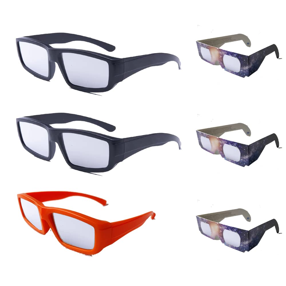 JXLESW Paper Solar Eclipse Glasses 2024, Safe Solar Filters&Viewers, ISO Certified for Direct Viewing Of Sun's Bright Face