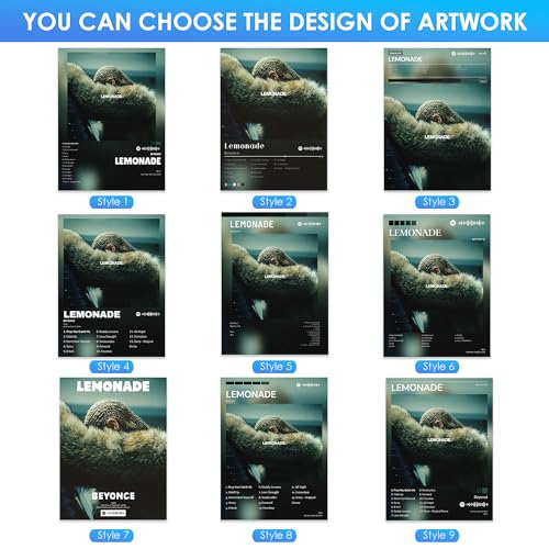 Image of Custom Album Cover Posters Framed, Music Posters, Custom Poster Wall Decor, Music Wall Art Song Poster, Unique Gift for Music Lovers