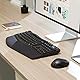Amazon Basics Tastatur-Maus-Set, ergonomisch, kabellos, DE Layout - schwarz