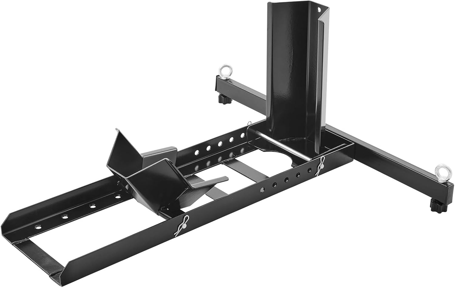 VEVOR Motorcycle Wheel Chock, Max. 1800 lbs Heavy Duty Motorcycle Stand, with 6 Adjustable Holes, Durable Steel Construction, Fits 15"-22" Wheels, Work with Off-Road and Regular Bikes