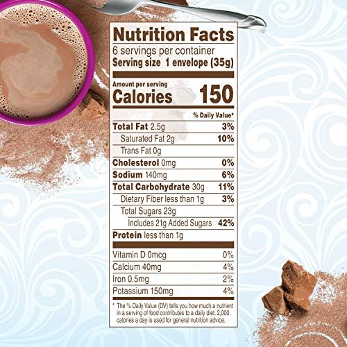 Swiss Miss Non-Dairy Chocolate Flavored Hot Cocoa Mix, 1.23 oz 6 ct