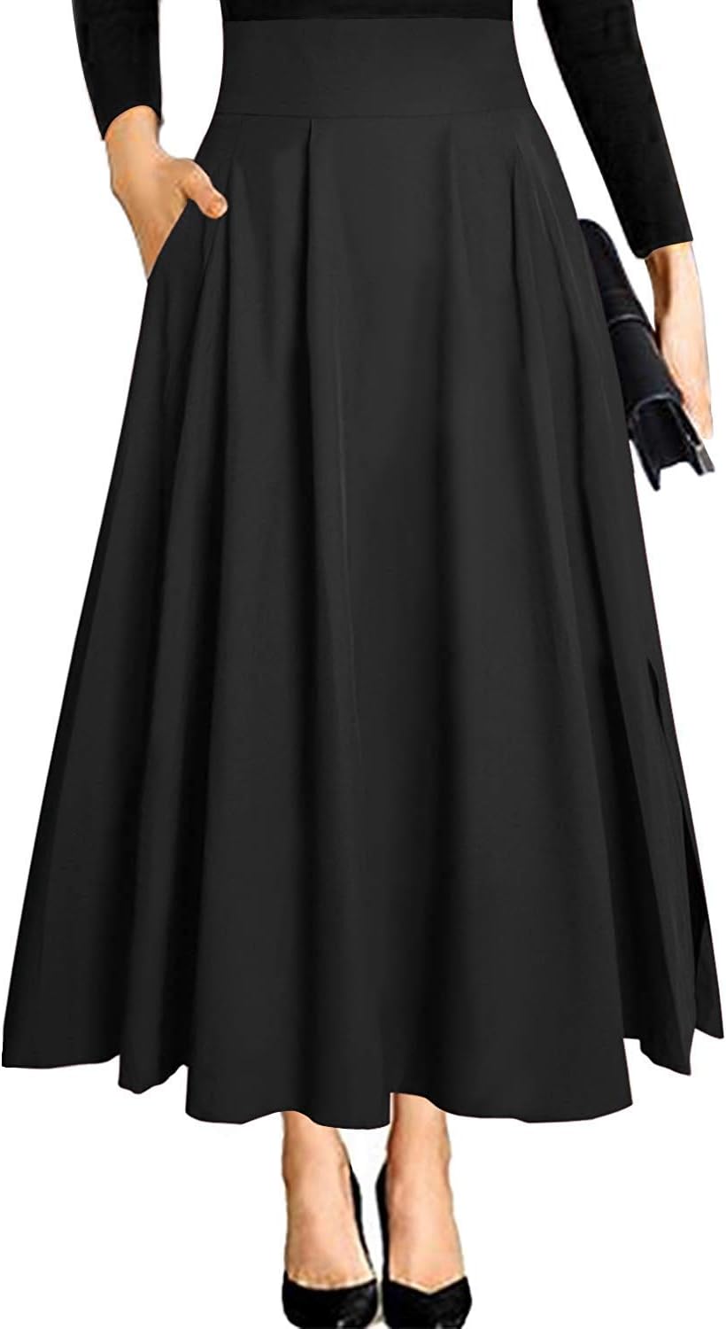 Pleated skirt maxi dress Clearance