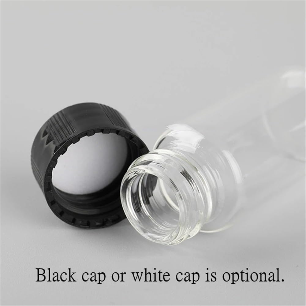 2 ml bis 60 ml transparente Glasprobenfläschchen Laborreagenzflasche kleine klare Fläschchen for Experimente(4ml 100pcs)