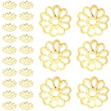 CLISPEED 1200 cuentas espaciadoras de cuentas de metal en forma de flor, doradas, multifuncionales, fáciles de usar, con detalles delicados para hacer pulseras y joyas