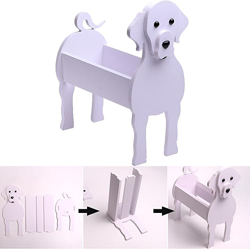 Miniatura 6 de Golden Doodle Gifts - Macetero con forma de animal, diseño de perro de primera calidad, diseño lindo de perro, macetas de almacenamiento para