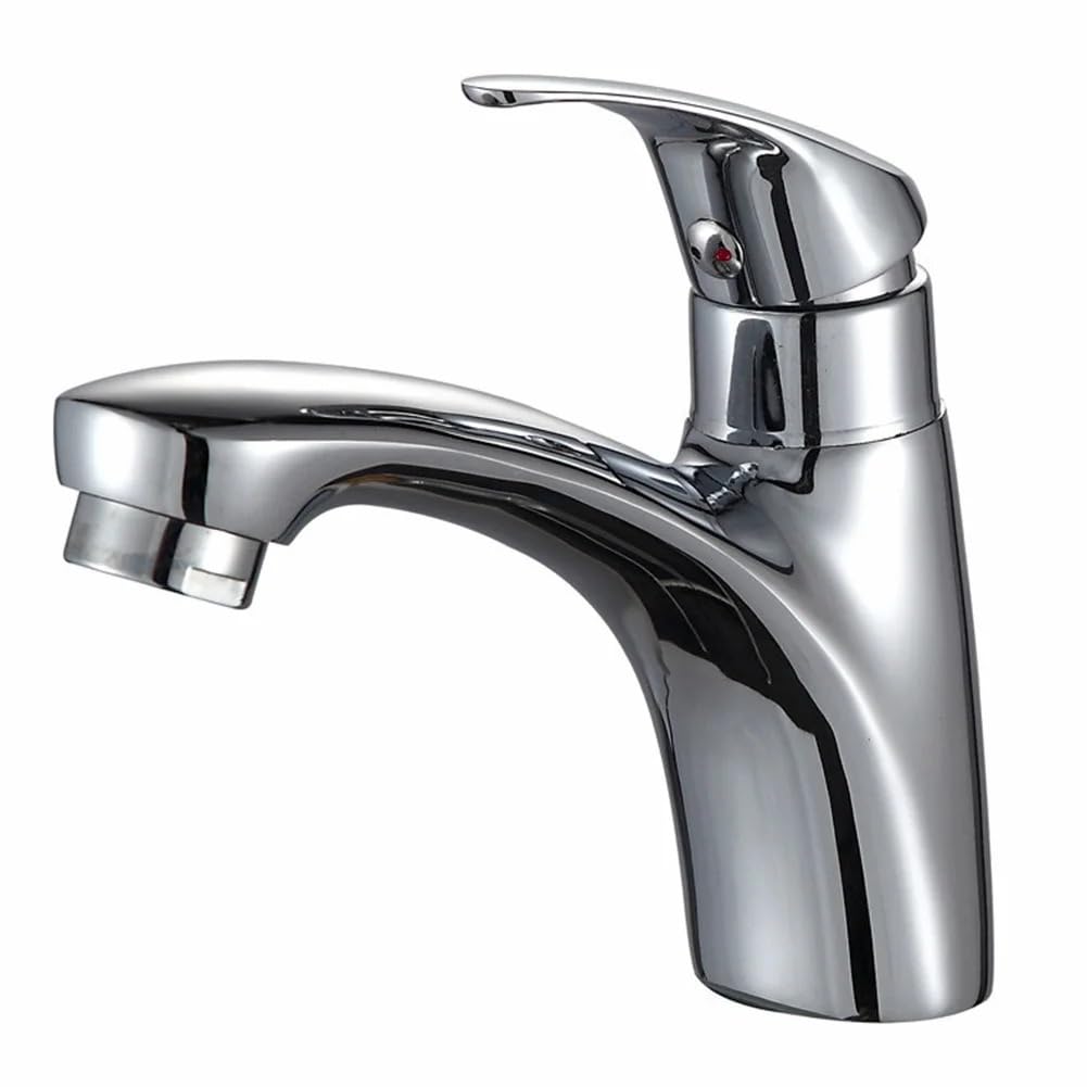 Robinet évier salle de bain eau froide mitigeur ergonomique sur pont