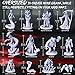 Underdusk Oversized DND Miniatures for Tabletop Games | Highly Detailed D&D Minis | Grey/Paintable RPG Monster Bosses (12 Pack)