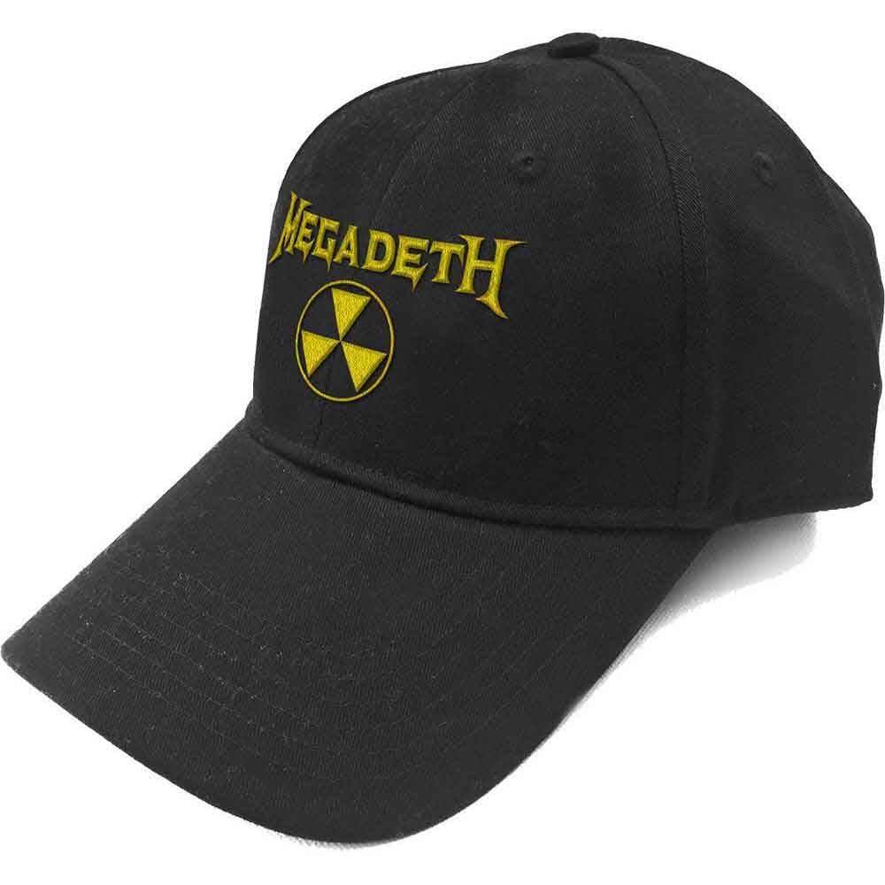 Megadeth Baseball Cap Hazard Band Logo Official Black Strapback One Size