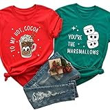 Personalized Handmade Youβre The Marshmallows to My Hot Cocoa Christmas Shirts β Cute Matching Couple Holiday Tees