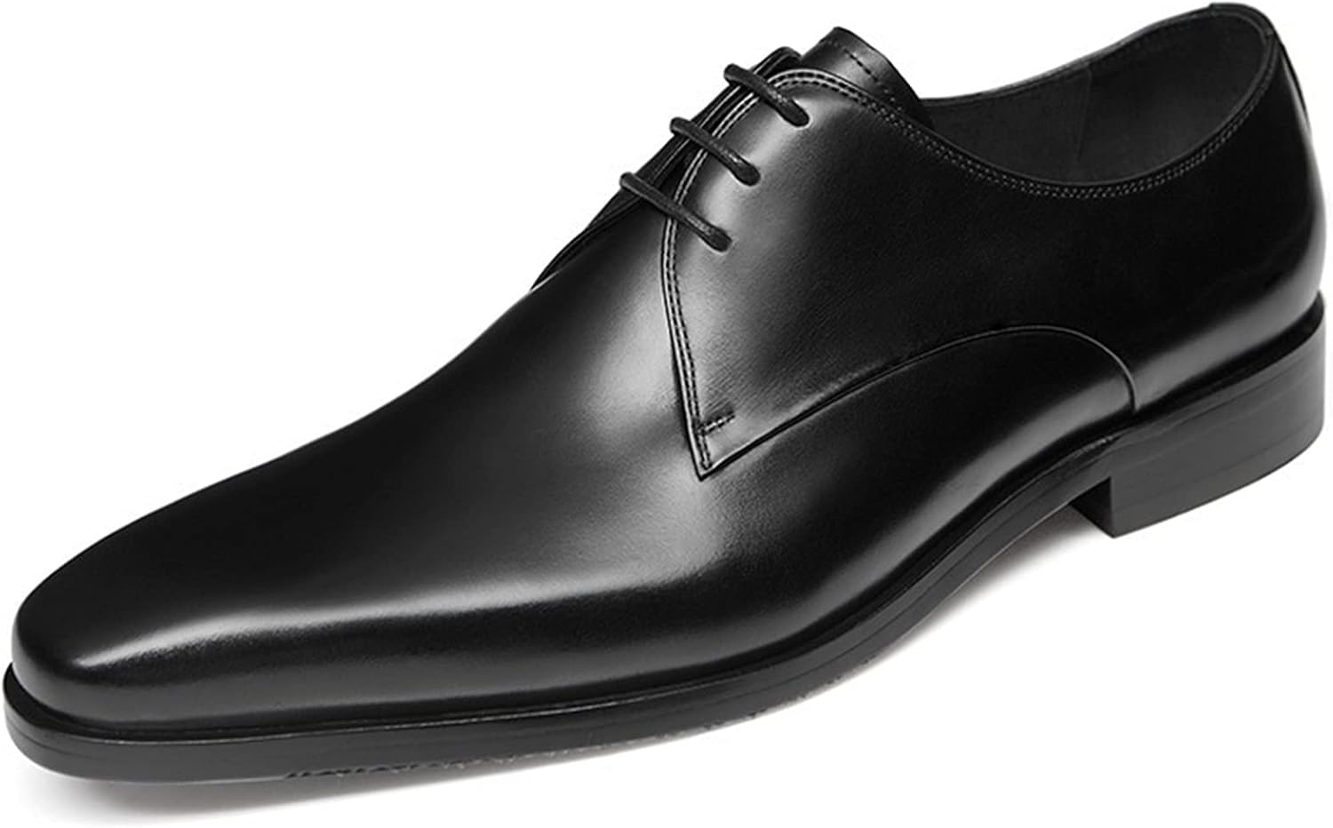 ニューシーズンニュース 男性用のフォーマルドレスシューズレースアップダービーシューズバーニングスクエアレザーラバー靴靴底アンチスリッ