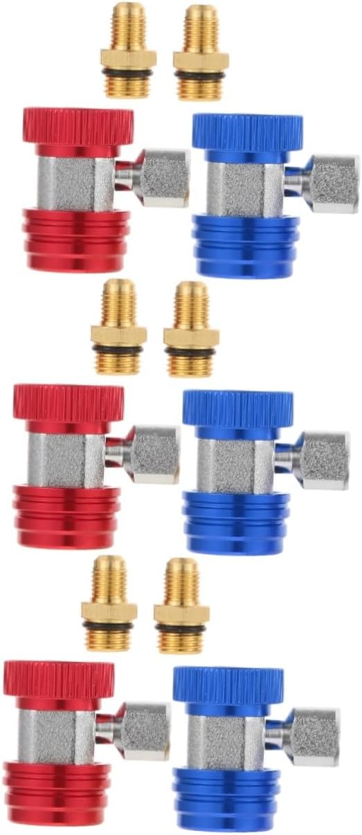 3pairs Quick Couplers for Automotive Air Adapter Fittings Quick Connect Design for Improved Cooling Performance