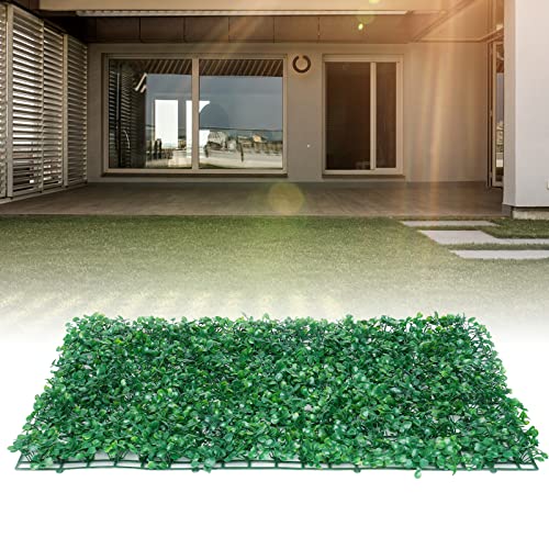 DGJMuu 12 unidades de plantas artificiales para césped, protección UV, seto artificial, planta de pared, esteras de plantas artificiales, 40 x 60 cm, jardines de pared artificiales para paredes,