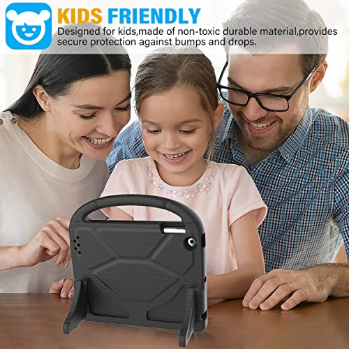 Suplik Kids Case For Ipad 2/3/4 (9.7 Inch, 2011/2012 Release Only), Durable Shockproof Kidproof Protective Handle Stand Cover With Screen Protector For Apple Ipad 9.7" 2Nd/3Rd/4Th Generation, Black #TOP2