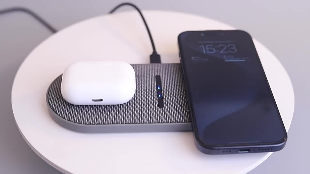 iPhoneアクセサリー mmphie dual wireless charging pad Amazon.com: 30watt Dual Wireless Charging Pad for Multiple
