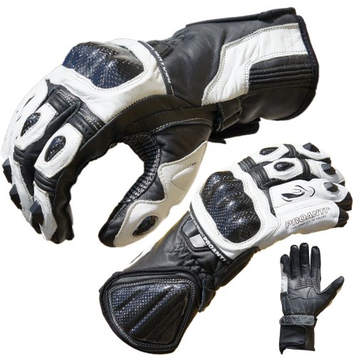 Gants de moto en cuir Proanti, l'exigence du cuir véritable de M à XL