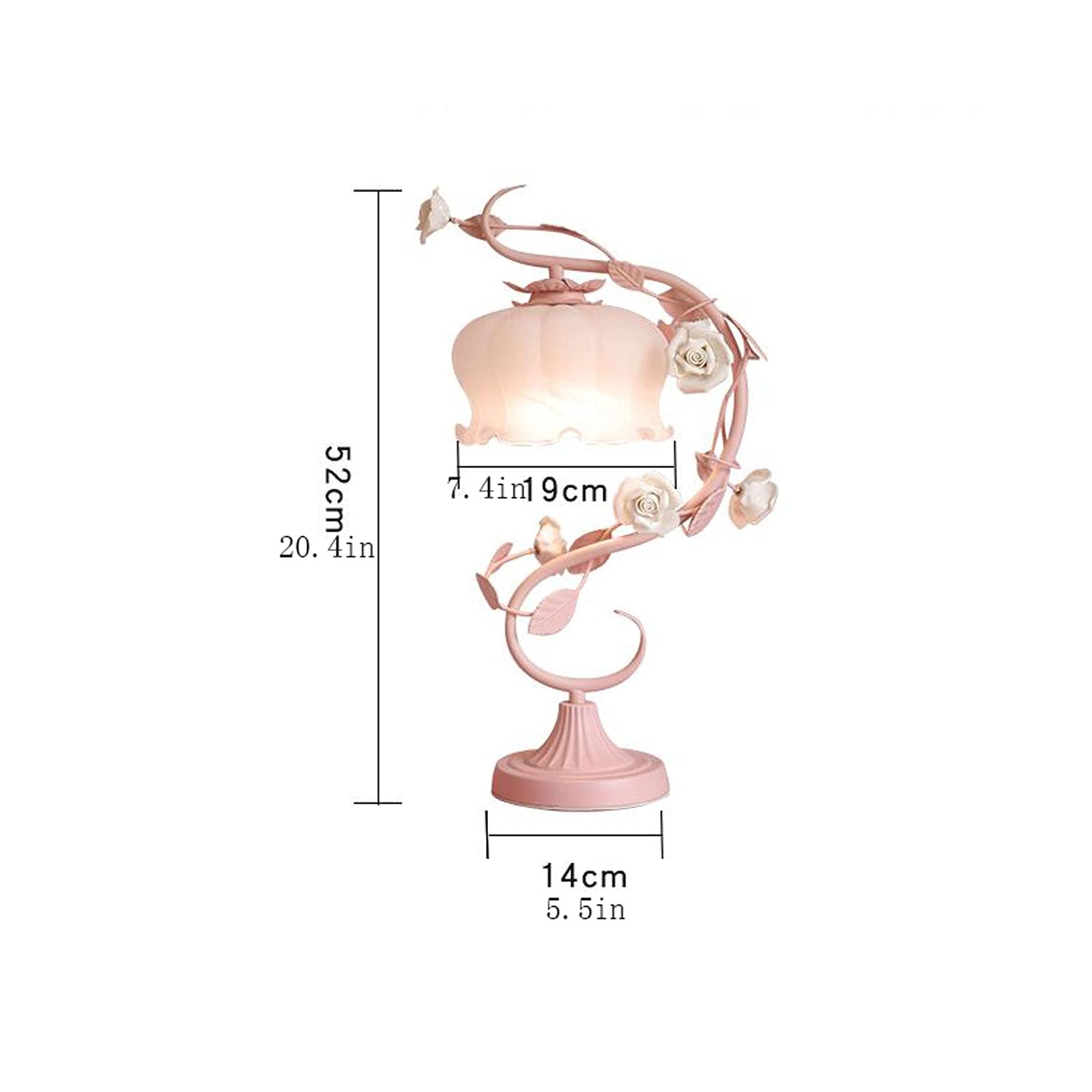Paralume In Tessuto Rosa Veemoon - Piccolo 12,7x12,7x7,6 Cm, Per Comodino, Lampada Da Parete O Soffitto