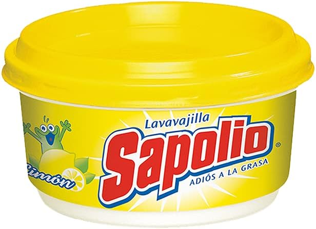 Lavavajilla Limon, Manzana & Tutti-Fruti + Esponja/Sapolio Dishwasher Paste Assorted Lemon, Apple & Tutti-Frutti + Sponge (10-Pack)