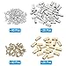 PATIKIL Steel Wire Rope Cable Clamp, 40 Pack M3 Double Hole Wire Rope Clips 3.0mm Line Hole with End Screw Stopper, Nickel & Brass Tone