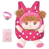 Suerico Cute Toddler Backpack Plush Doll Toy Snack Travel Bag Preschool Shoulder Bag Gift for Kid