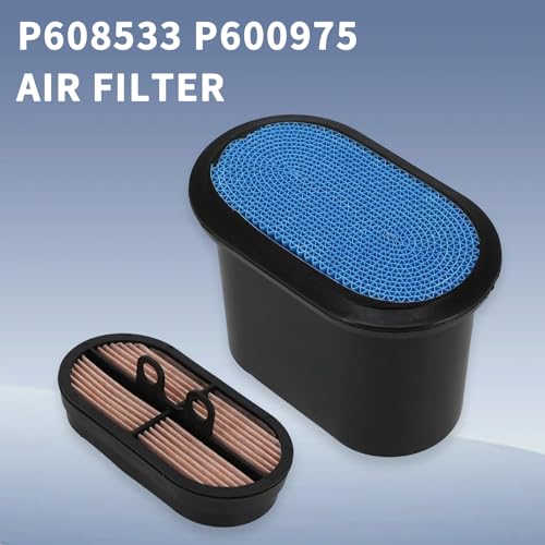 P608533 P600975 Air Filter Kit Compatible with John Deere 5065M 5075M 5085M for Ford New Holland T5040 T5050 T4050F T4050V JCB 1400B 1550B 1600B 1700B Replace RE253519 RE253518 87356353 87356351 by Pasurmu - Used condition - Image 2