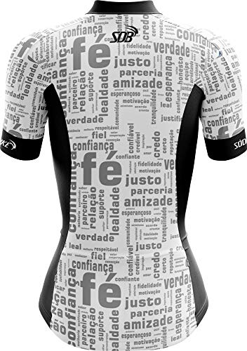 Camisa Ciclismo Feminina Sódbike Fé (Branca, GG)