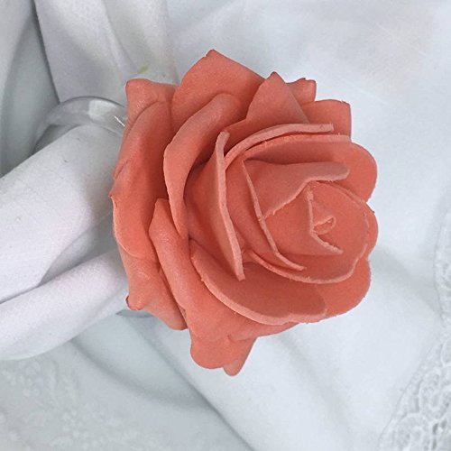 Porta Guardanapo Botão de Rosa EVA (Rosa Envelhecido) - 4 unidades