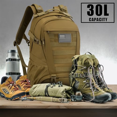 Image of Tactical Backpack for Men Molle Military Rucksack Pack Waterproof Daypack