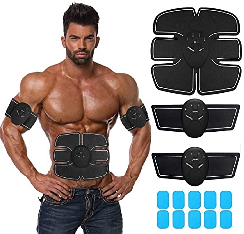 Abs Stimulating Belt- Abdominal Toner-Training Device for Muscles- Wireless Portable to-Go Gym Device- Muscle Sculpting at Home- Fitness Equipment for at-Home Workouts